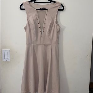 Express blush pink/creme dress